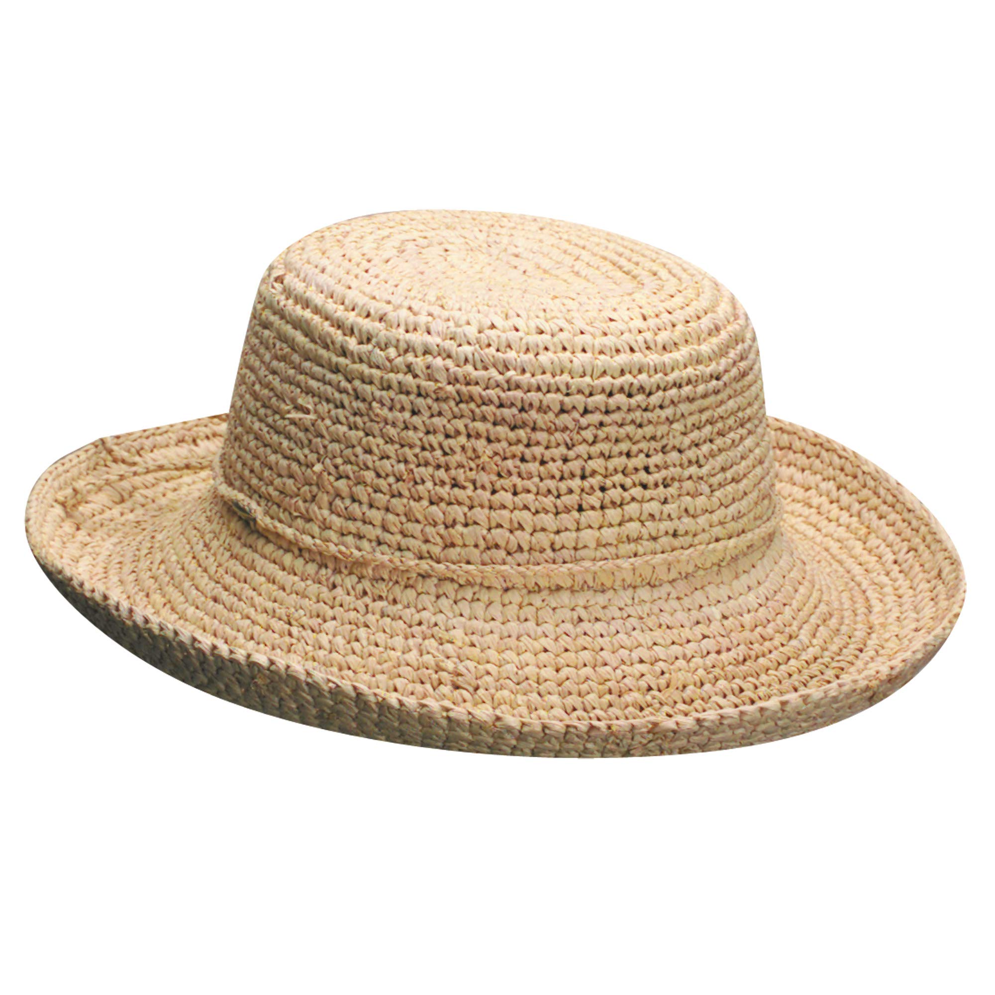 Scala Women's Crocheted Packable Raffia Hat - Image 4