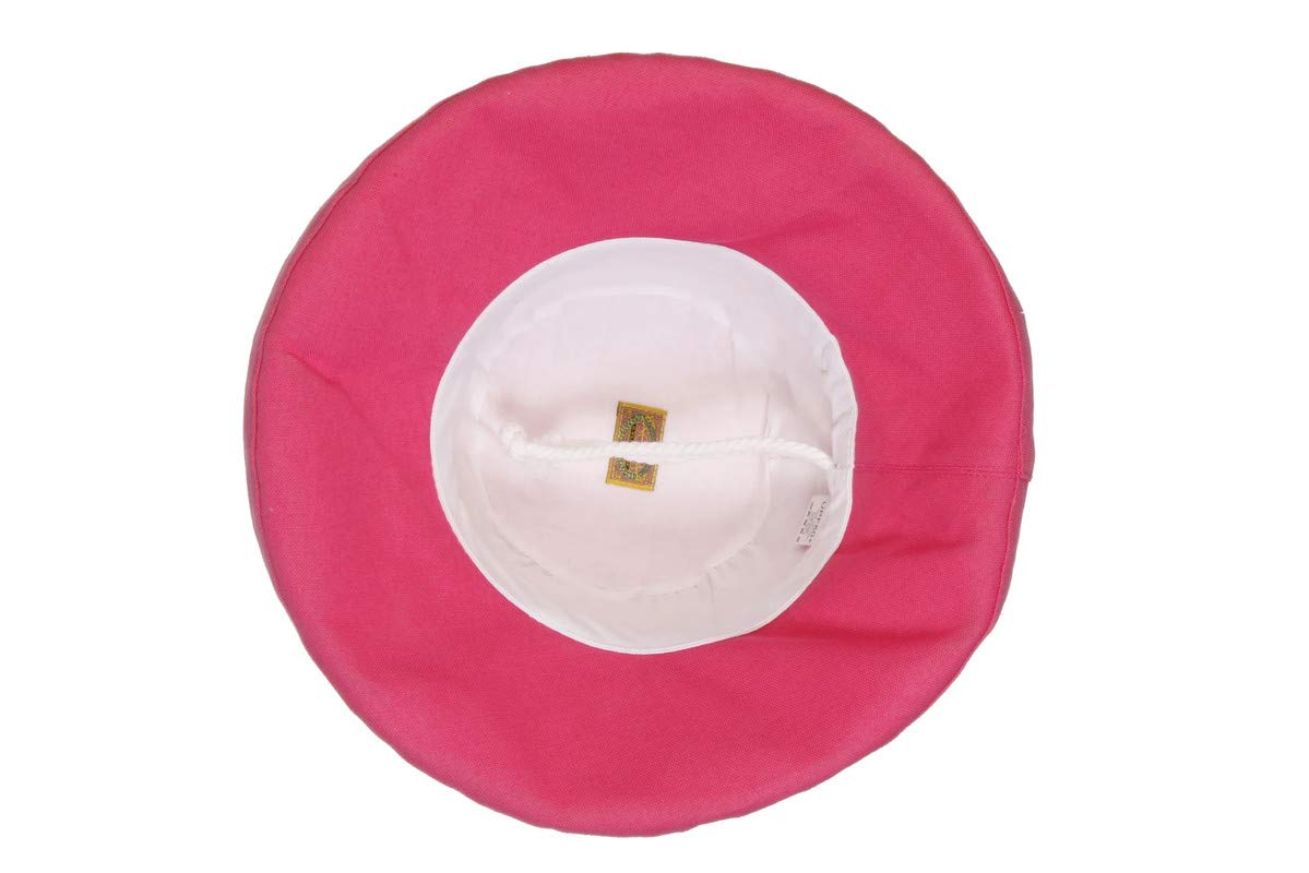 Scala womens Cotton Big Brim Hat With Inner Drawstring & Upf 50+ Rating - Image 7
